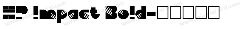 HP lmpact Bold字体转换